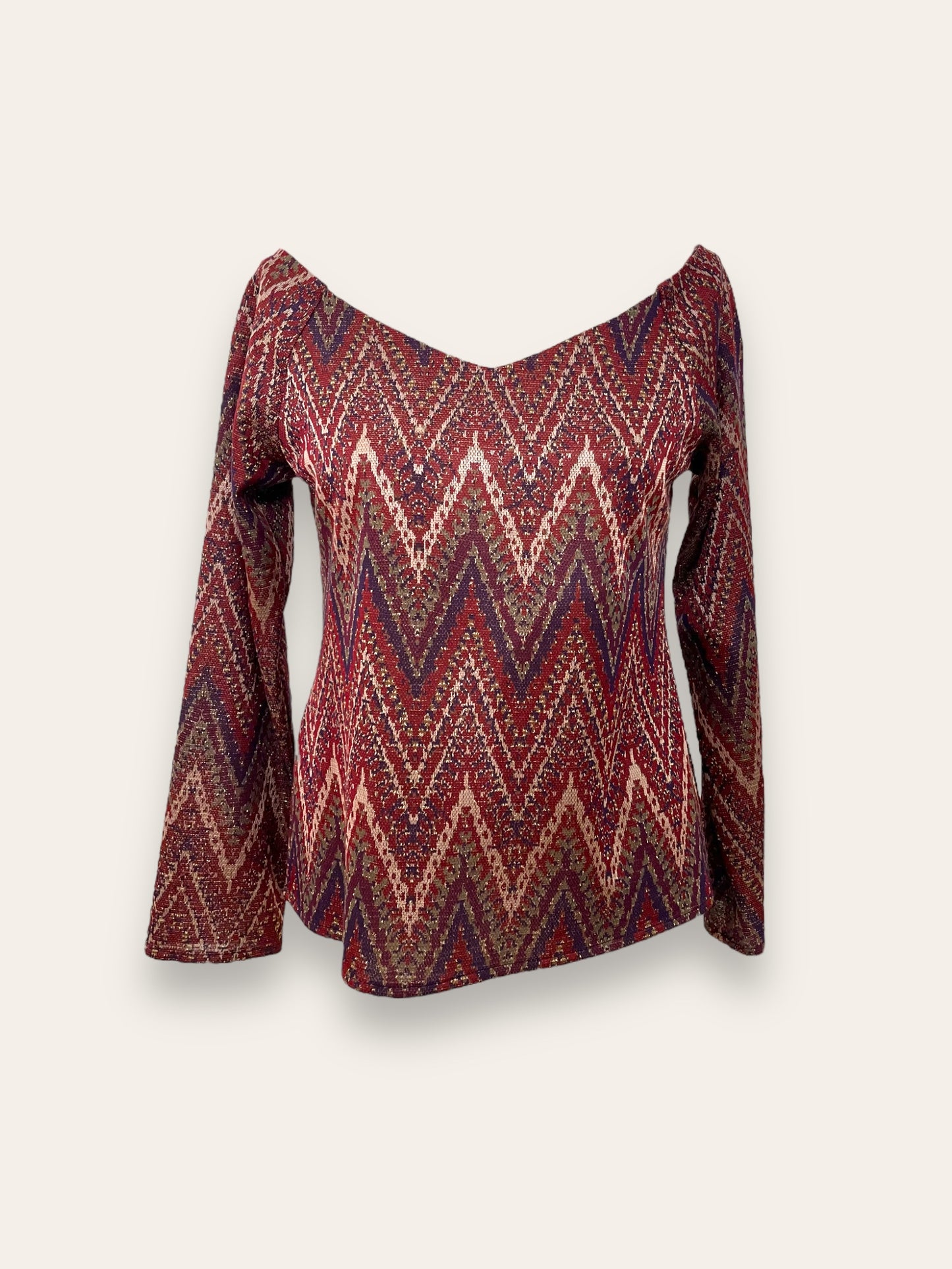 Maglia Stampa Missoni Scollo A V