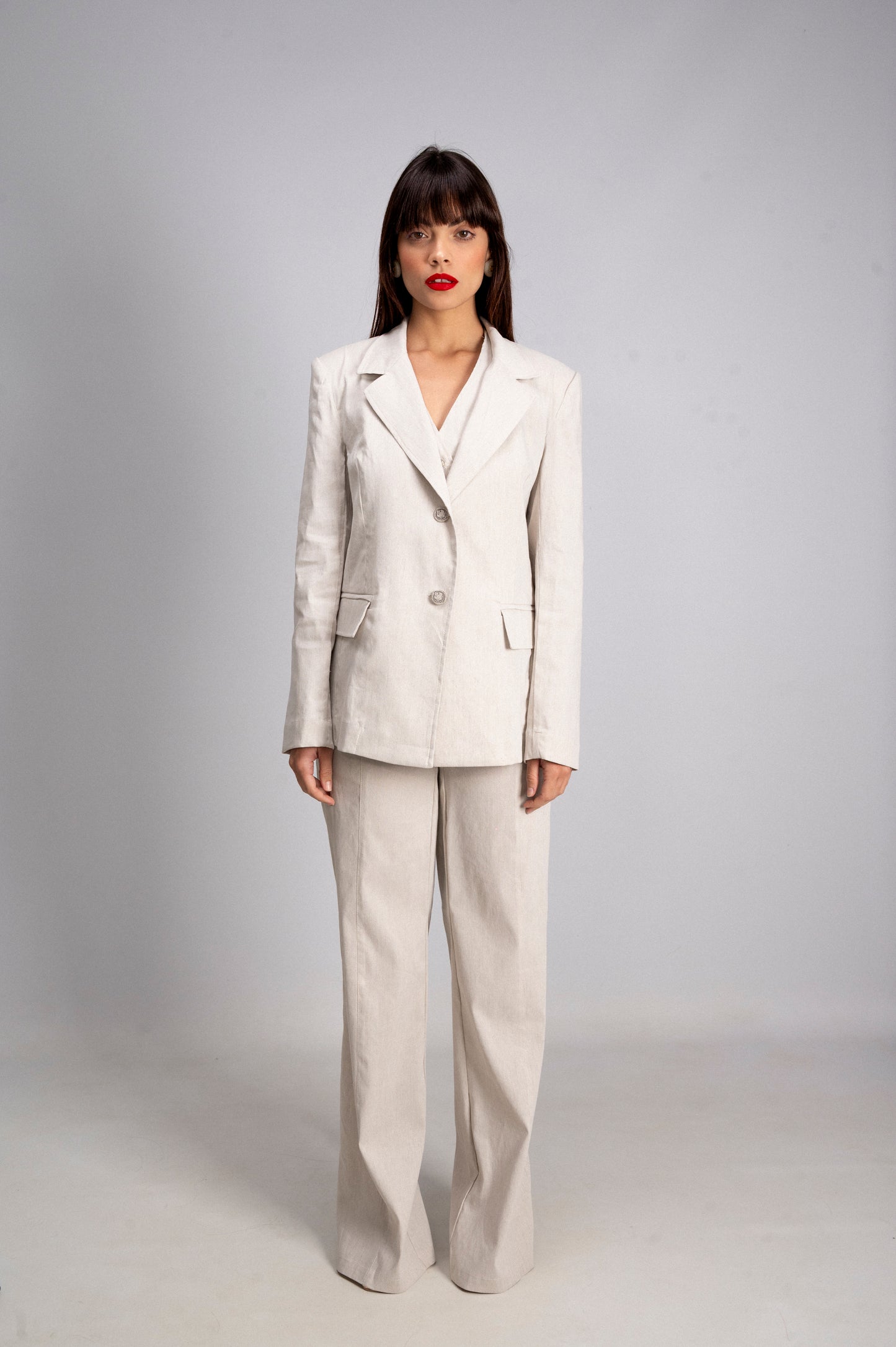 Pantalone Tailleur Lino