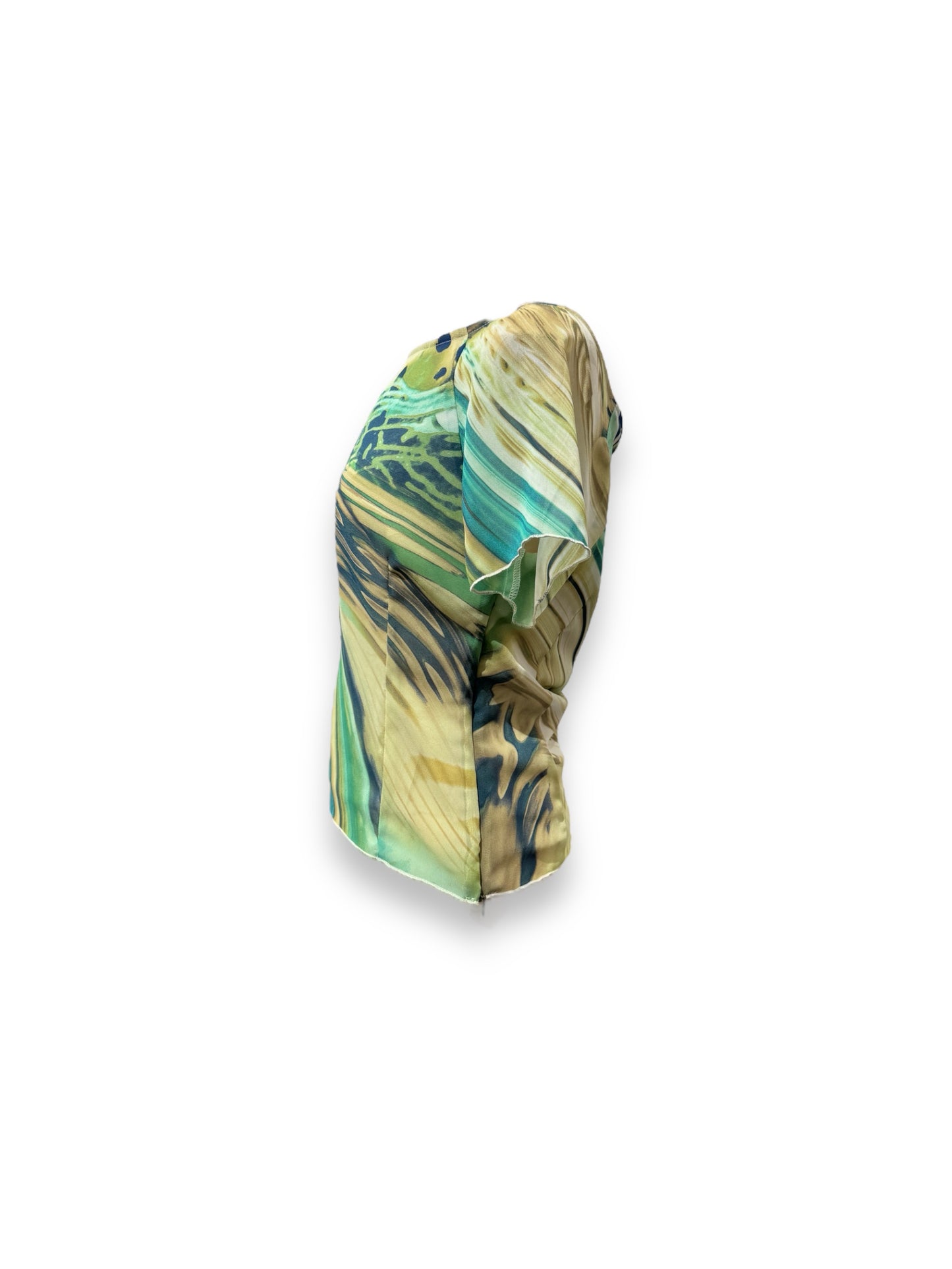 Blusa Fantasia Verde In Viscosa