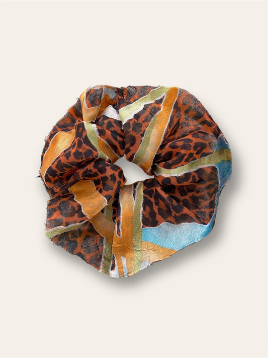 Elastico scrunchie leopardato