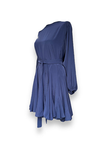 Mini Dress Circo Cupro Wash Blu Notte
