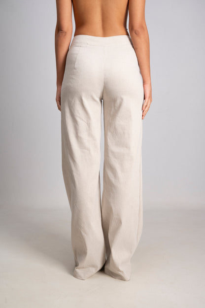 Pantalone Tailleur Lino