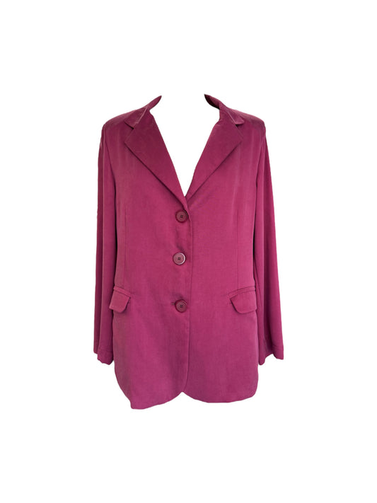 Giacca Tailleur Magenta In Viscosa