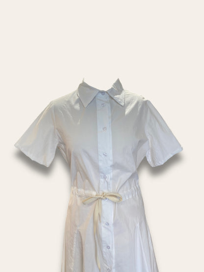 Mini dress camicia bianco