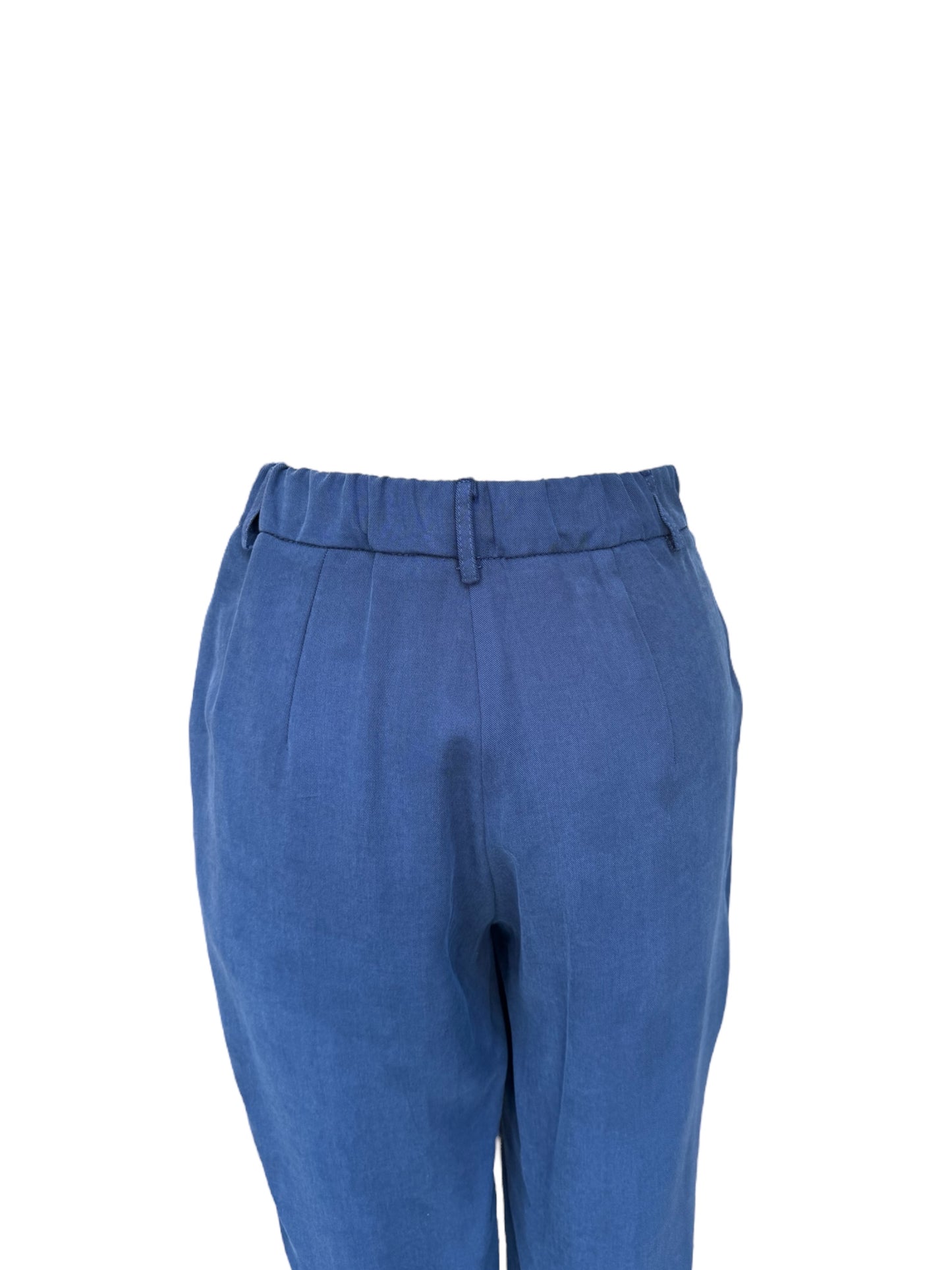 Pantalone Chino Blu In Viscosa